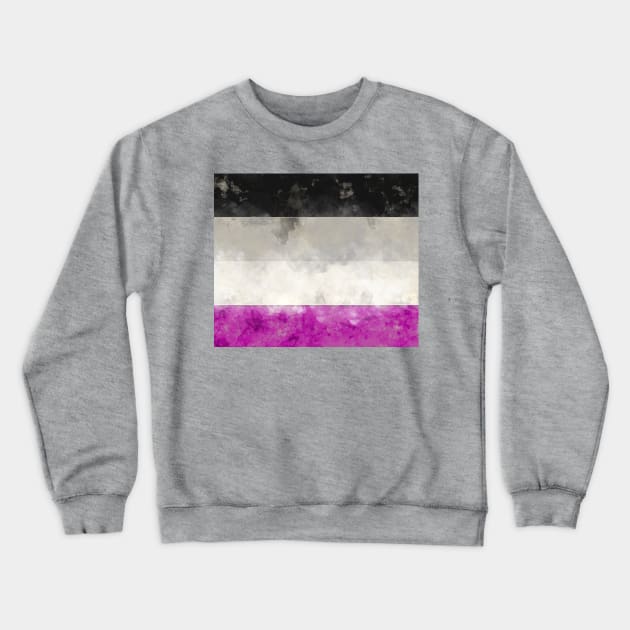 Ace Pride Flag - Water color Crewneck Sweatshirt by MeowOrNever